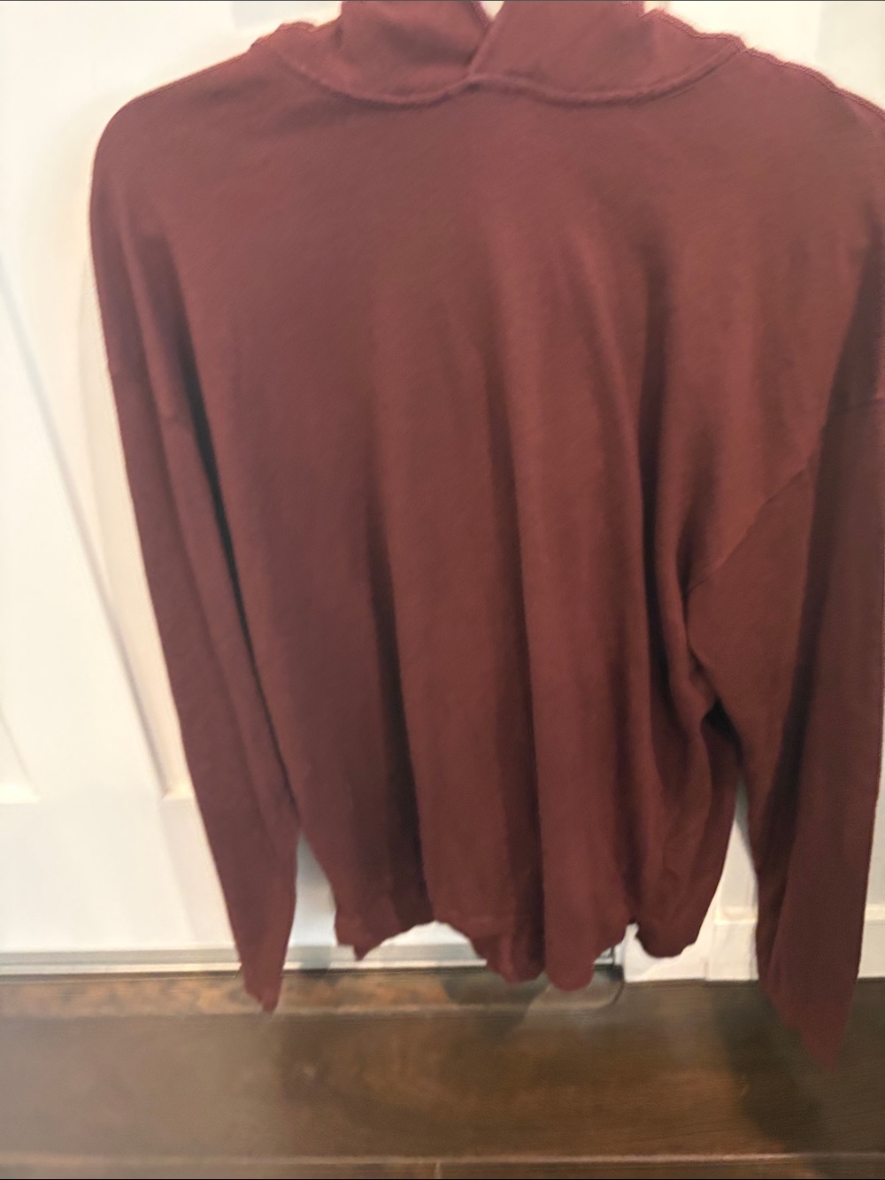 Banana Republic Rust-Red Cowl Neck Sweater